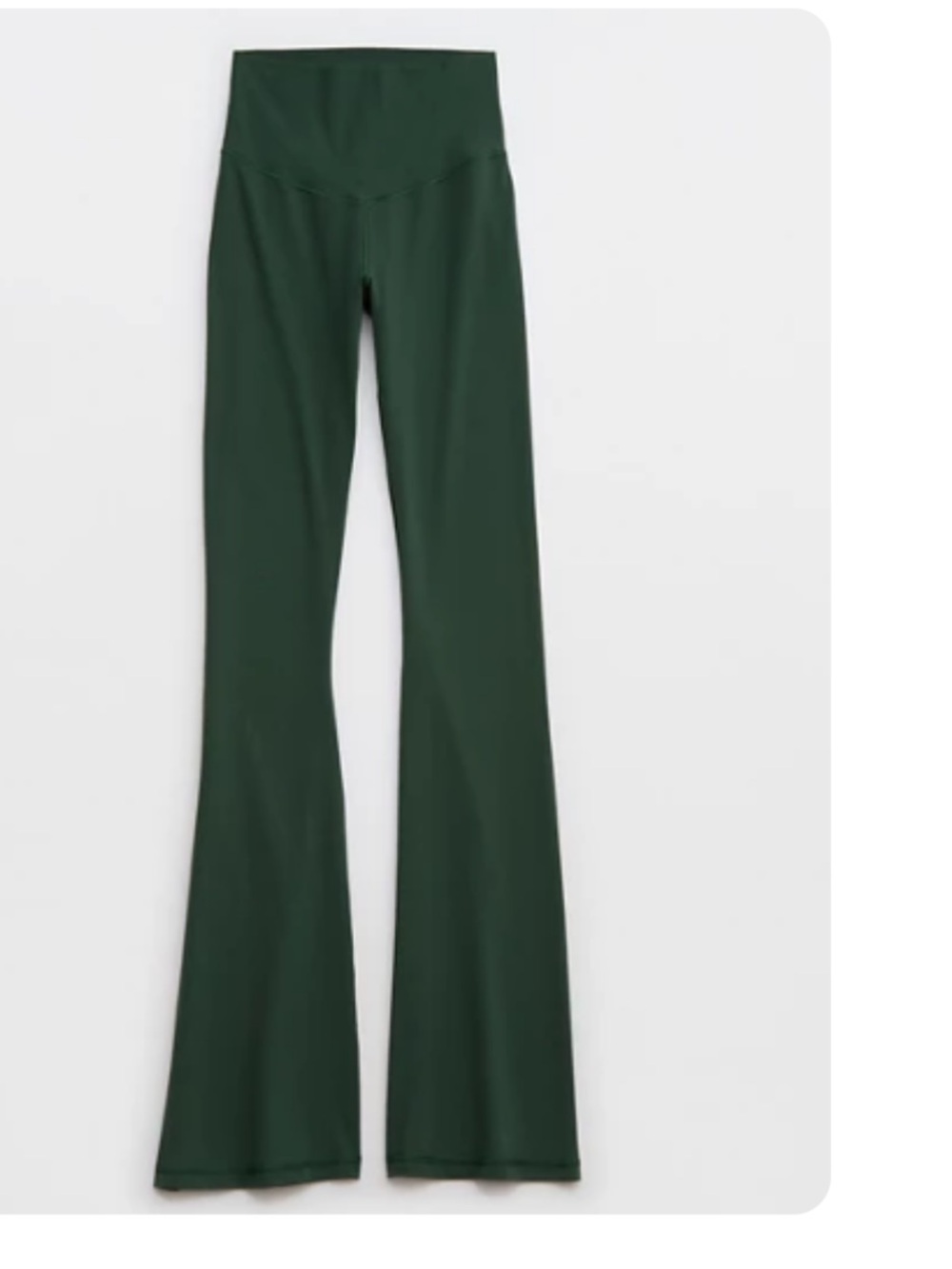 aerie Green High-Waist Flare Leggings